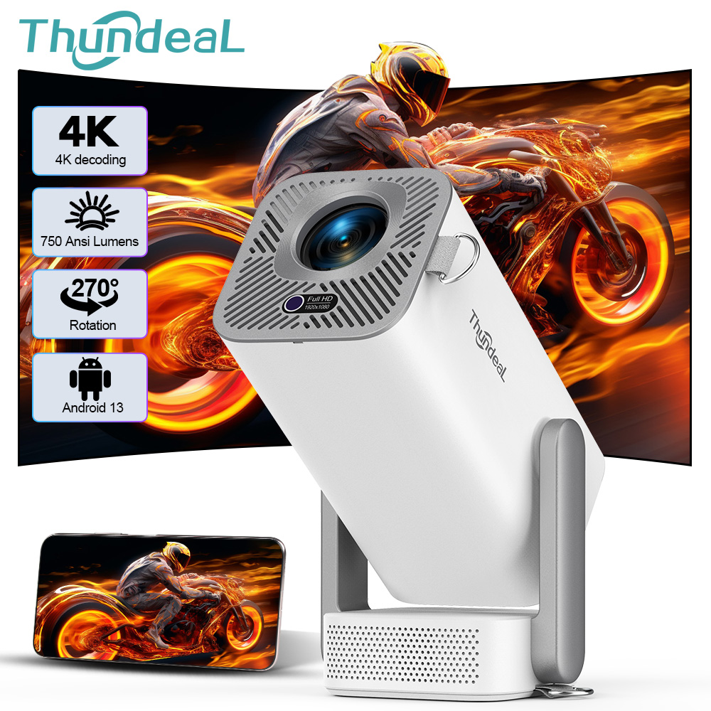 Home Cinema Hdmi - ThundeaL 4K Android Full HD Projector
