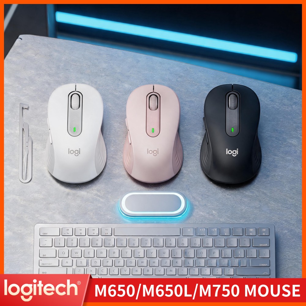 Logitech Home Cinema - Logitech M650 Ergonomic Wireless Mouse Dual