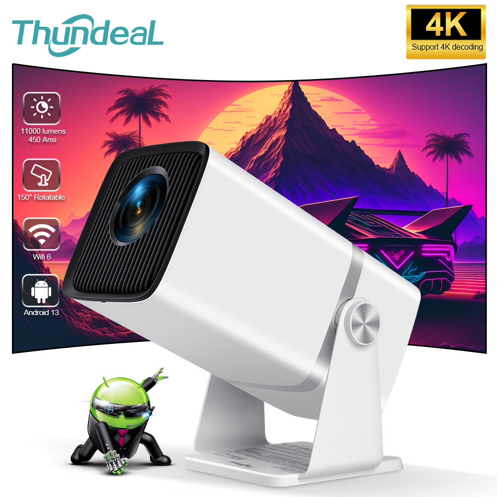 Home Cinema Hdmi - ThundeaL Mini HD Projector TD80W PK