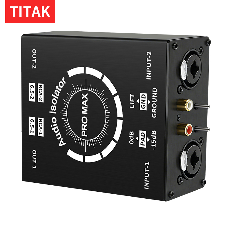 Home Cinema Kit - 3Pin XLR/RCA/TS/TRS Ground Loop Noise Isolator