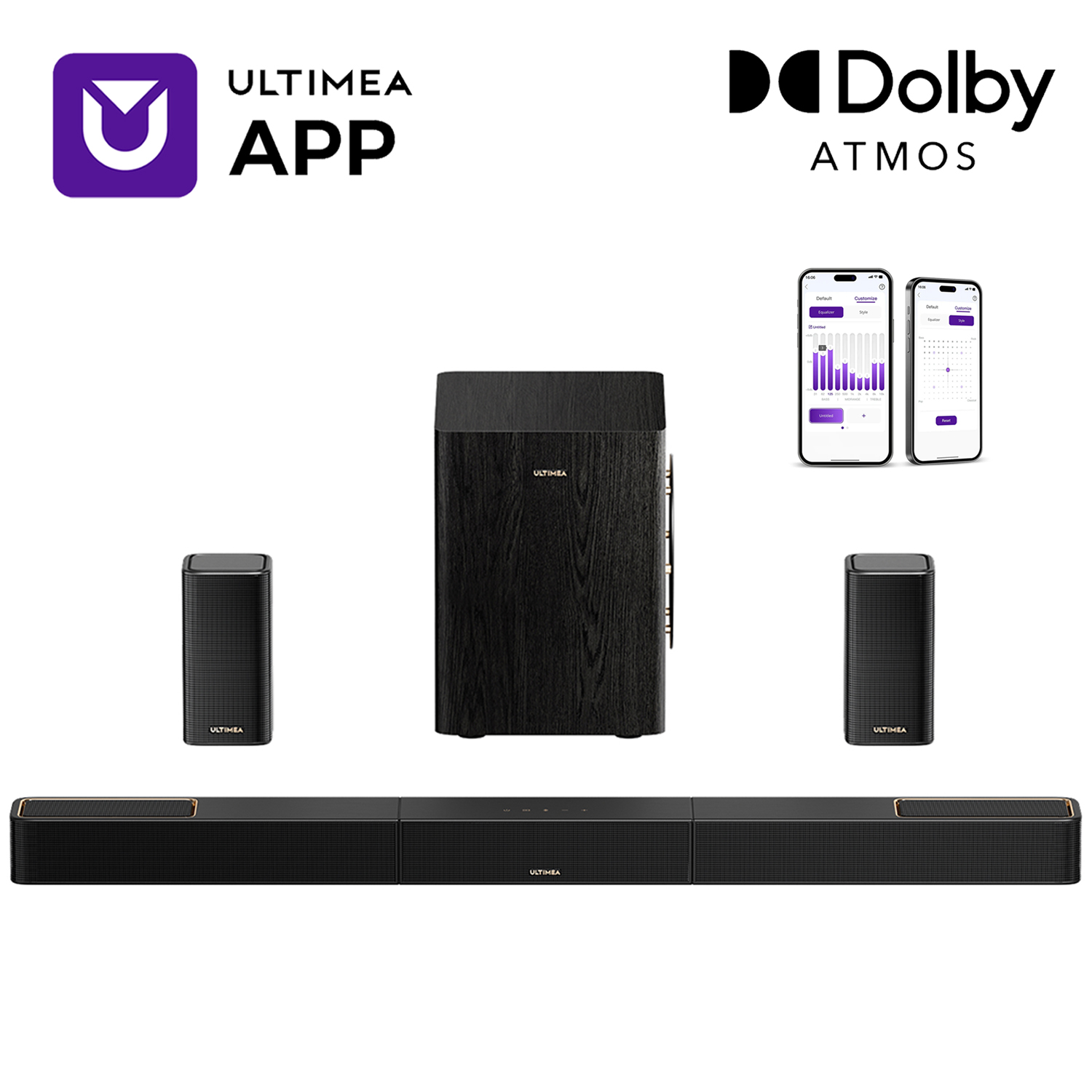 Home Cinema Dolby Atmos - ULTIMEA 5.1.2 Surround Sound System Sound