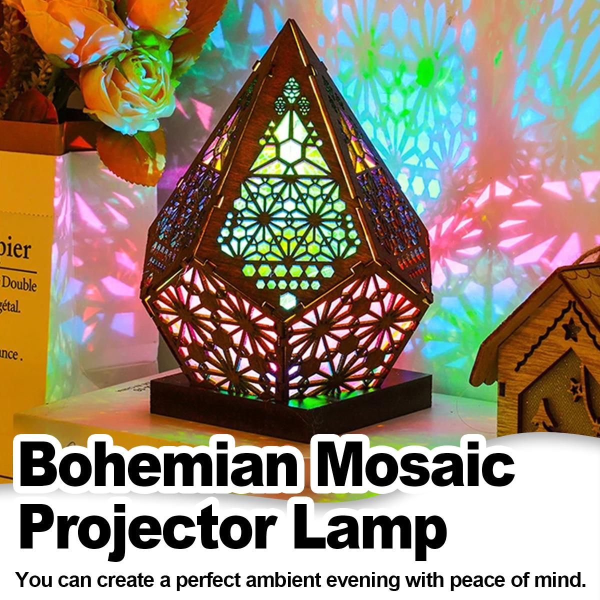 Home Cinema Led Projector - Usb Bohemian Led Projection Table Lamp