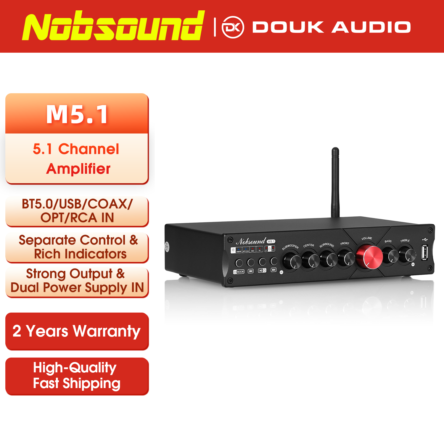 Nobsound M5.1 Digital Bluetoot - đánh giá và giá Home Cinema Samsung 5.1