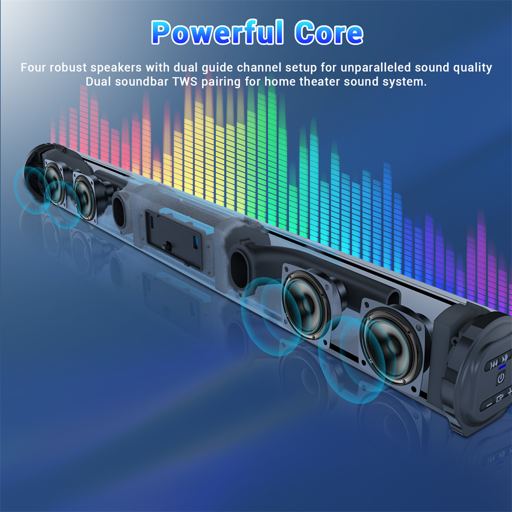 Sound Bar TV Sound System Blue - đánh giá và giá Home Cinema With Wireless Rear Speakers
