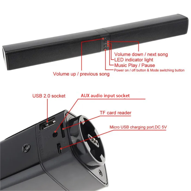 Powerful Soundbar Sound Radio  - đánh giá và giá Home Cinema With Wireless Rear Speakers