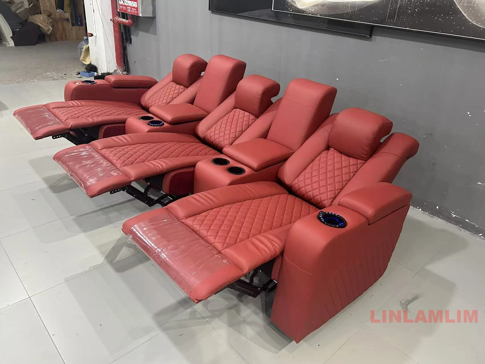 Linlamlim Luxury 3-Seat Reclin - đánh giá và giá Home Cinema Couch
