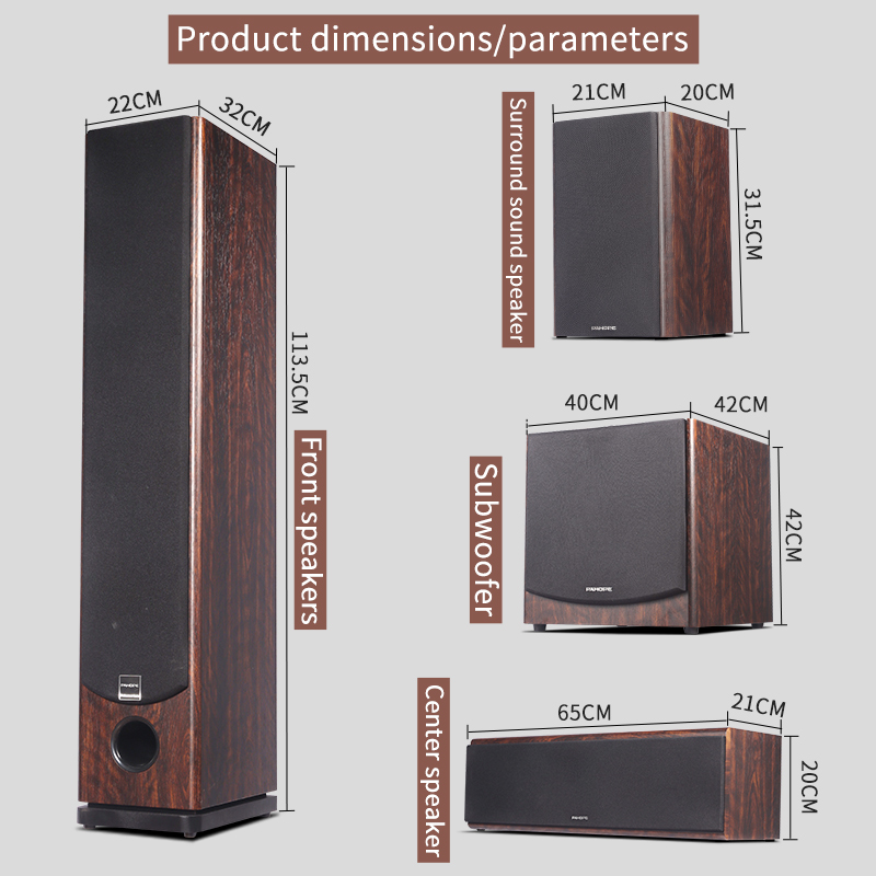 7.1  Floor-standing Home Theat - đánh giá và giá Home Cinema With Wireless Rear Speakers