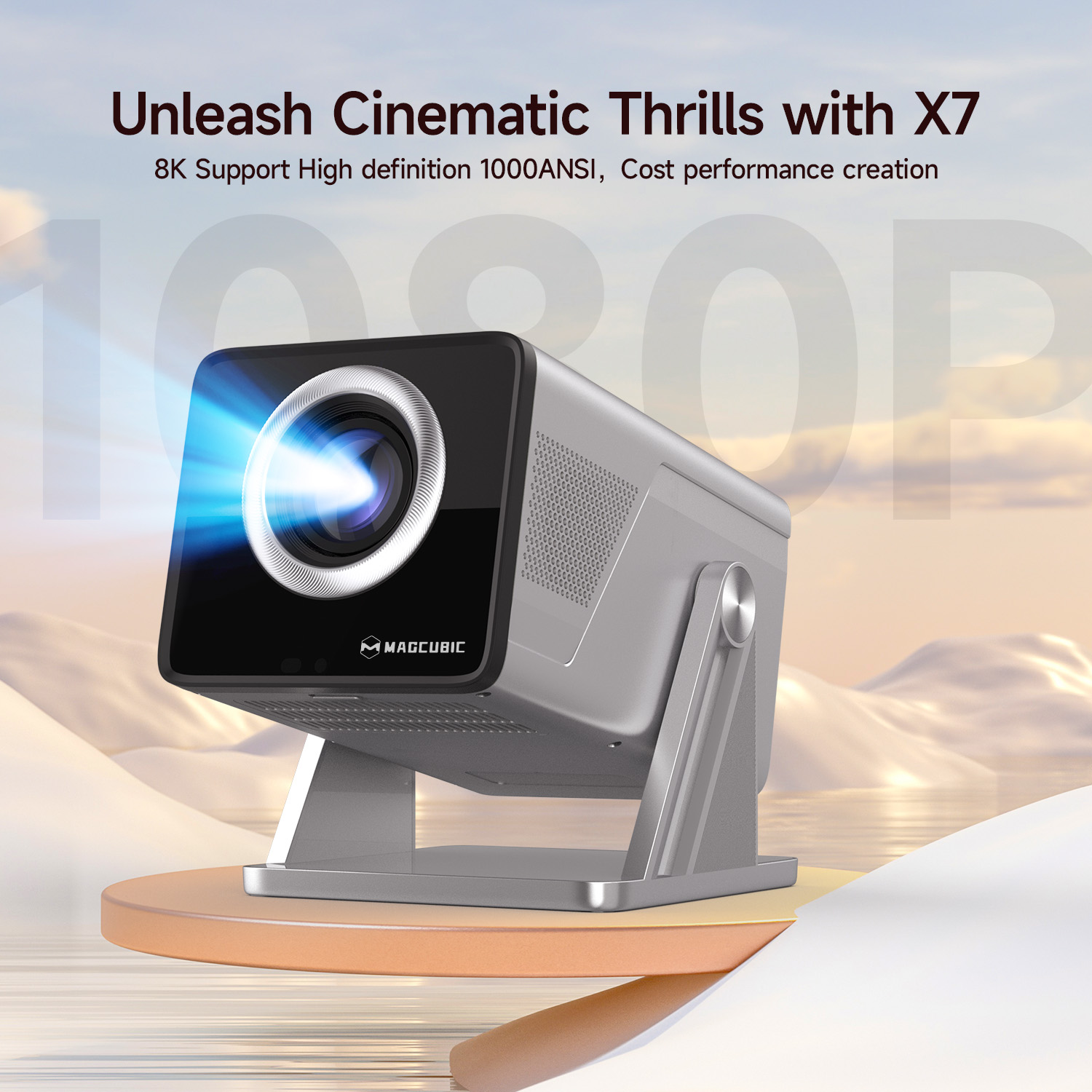 Magcubic 8K HD 1080P 1000ANSI  - đánh giá và giá Home Cinema Hdmi