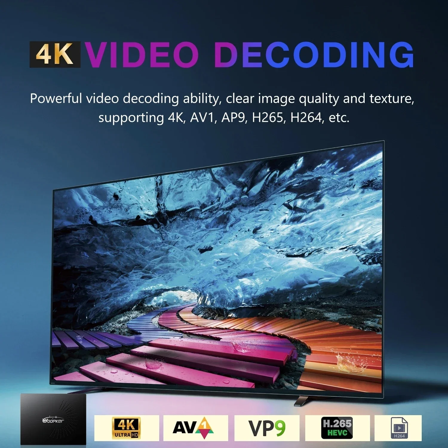 Woopker KW2 Android 14 TV Box  - đánh giá và giá Home Cinema Google