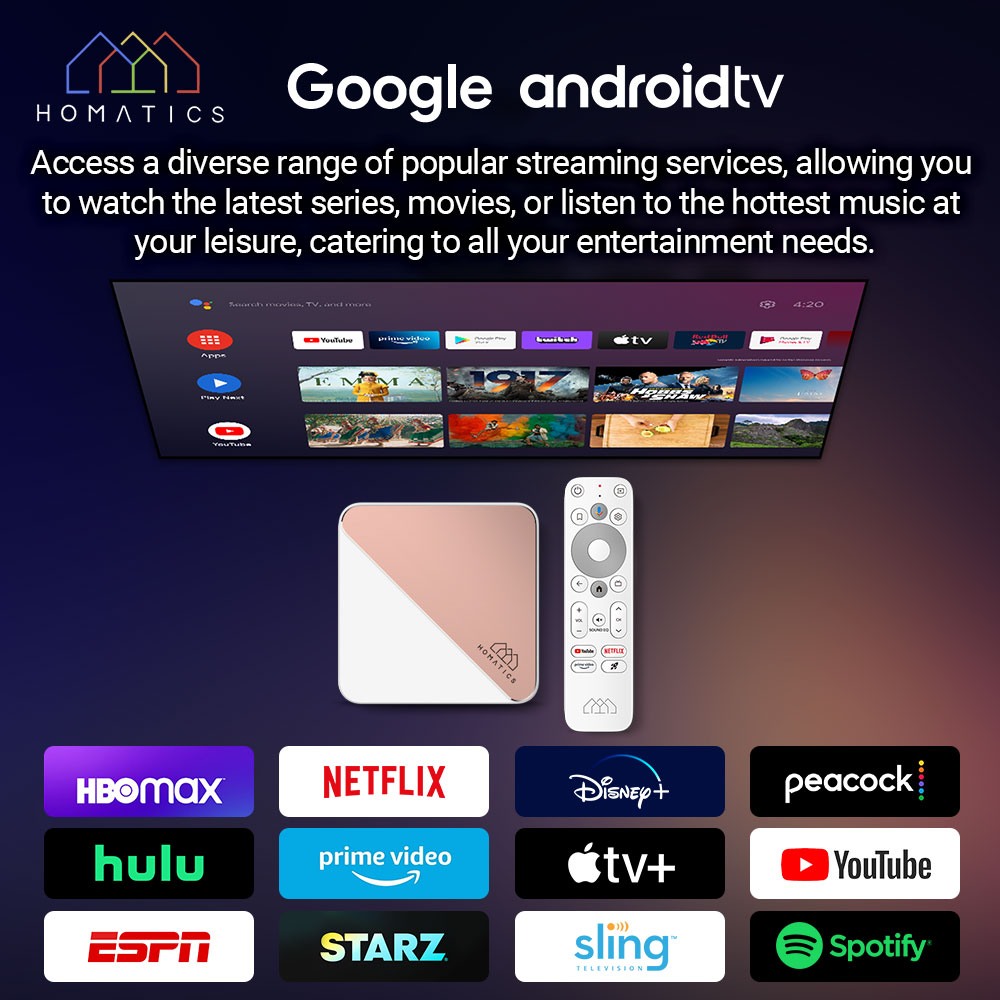 HOMATICS Box R 4K Plus TV Box  - đánh giá và giá Home Cinema Dolby Atmos