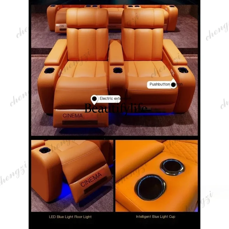 G153 Luxury Genuine Leather El - đánh giá và giá Home Cinema Chairs