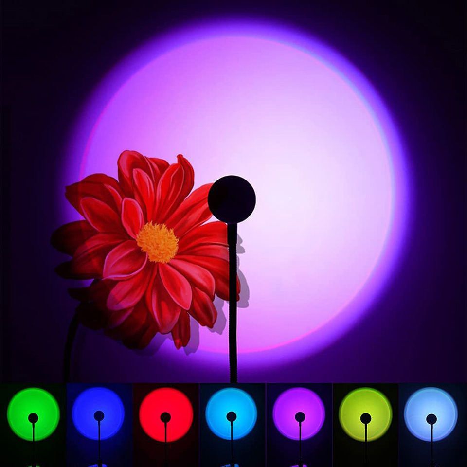 1x USB Hoàng Hôn Đèn LED Rainb - đánh giá và giá Home Cinema Led Projector
