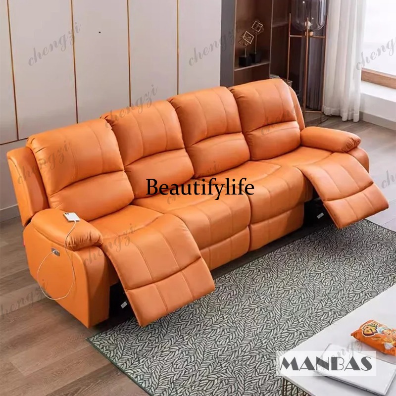 Genuine Leather Manual Electri - đánh giá và giá Home Cinema Couch
