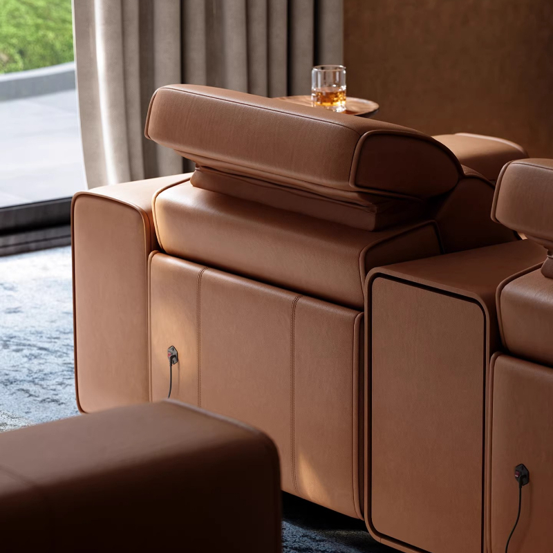 Top-grain Leather Electric Sof - đánh giá và giá Home Cinema Couch