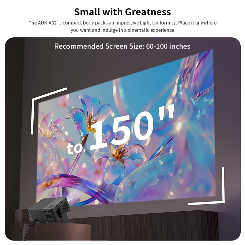 AUN A32 Pro Android 13 Project - đánh giá và giá Home Cinema Hdmi
