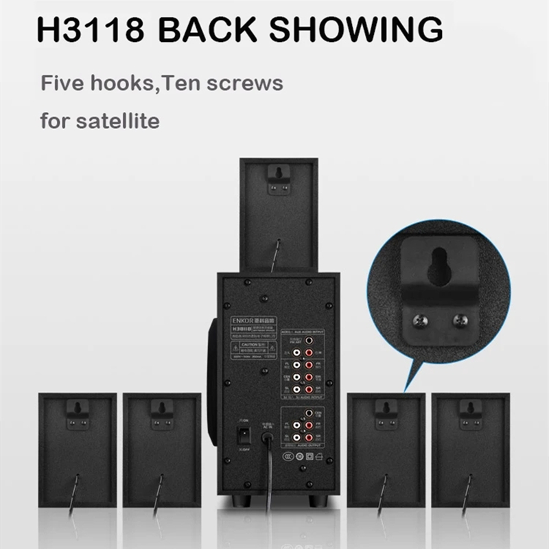 3.1 Tầng-Đứng Đa Phương Tiện H - đánh giá và giá Home Cinema With Wireless Rear Speakers
