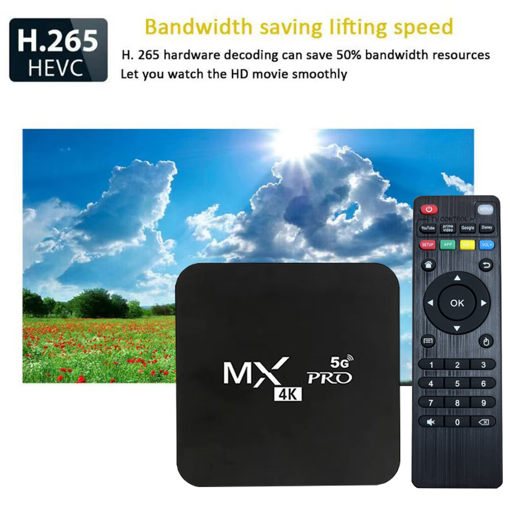 MX-Pro Smart TV Box 4K HD Andr - đánh giá và giá Home Cinema Dolby Atmos