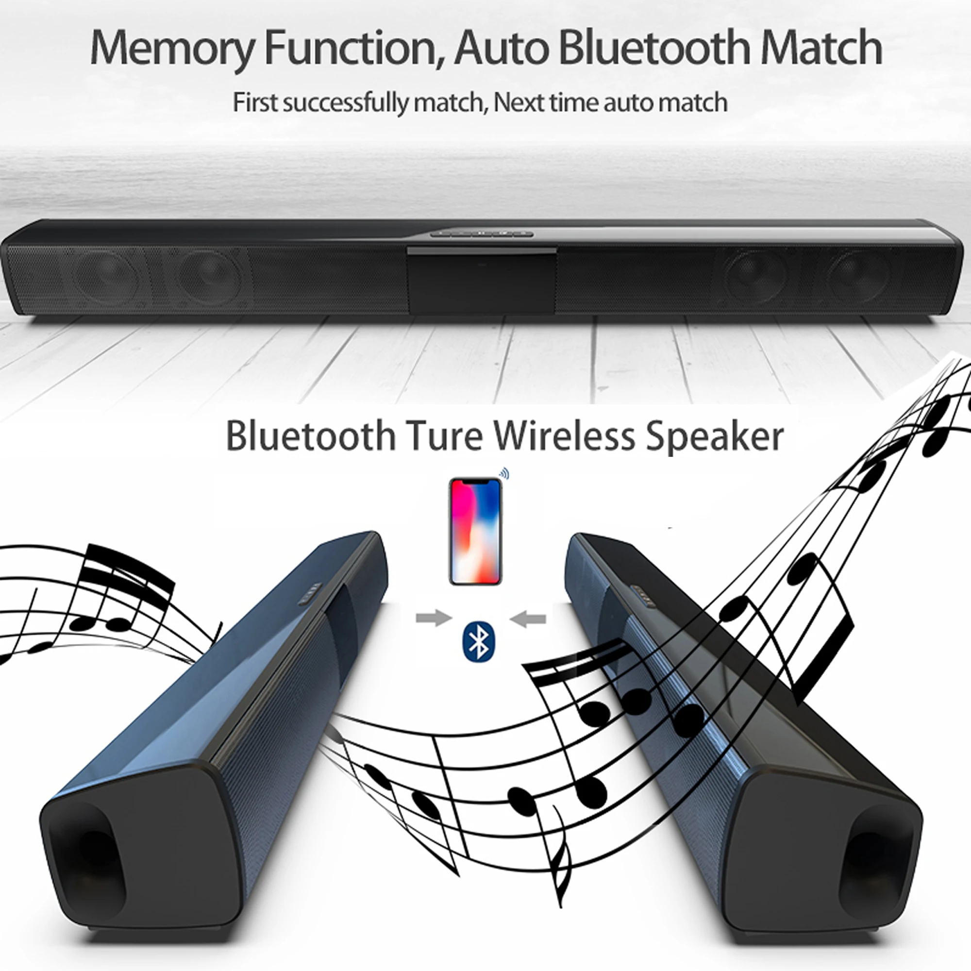 40W High Power Soundbar for TV - đánh giá và giá Home Cinema With Wireless Rear Speakers