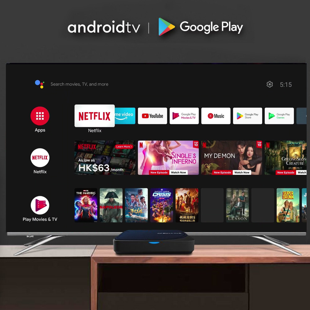 RockTek G2 4K AndroidTV 14 Str - đánh giá và giá Home Cinema Google