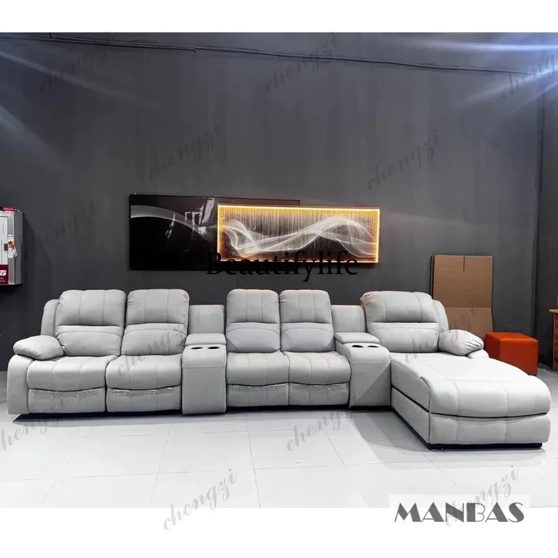 01A Leather Manual Electric Re - đánh giá và giá Home Cinema Couch