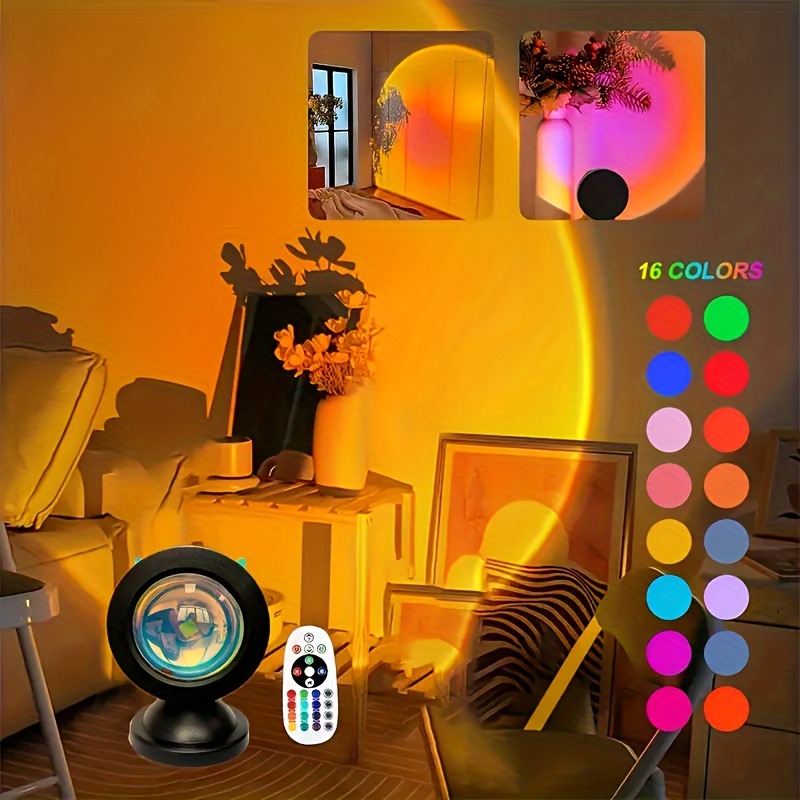 1pc Vibrant Sunset Projection  - đánh giá và giá Home Cinema Led Projector
