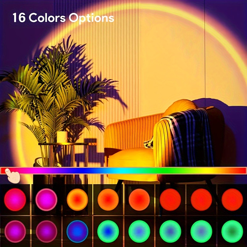 1pc Vibrant Sunset Projection  - đánh giá và giá Home Cinema Led Projector