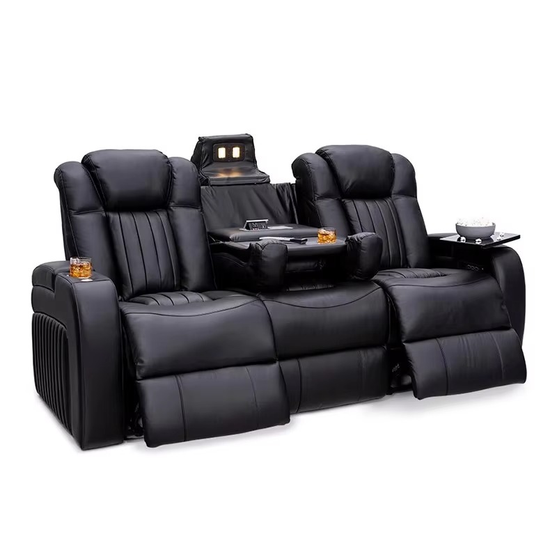 Leather Recliner Sofa Sets Pow - đánh giá và giá Home Cinema Chairs
