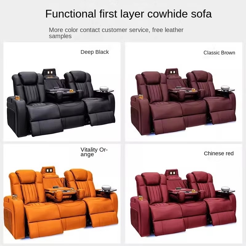 Leather Recliner Sofa Sets Pow - đánh giá và giá Home Cinema Chairs